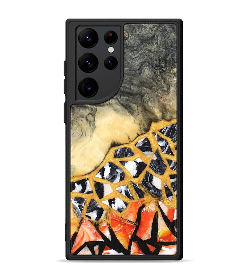 Galaxy S22 Ultra Wood Phone Case - Mathias (Stained Glass, 821783)