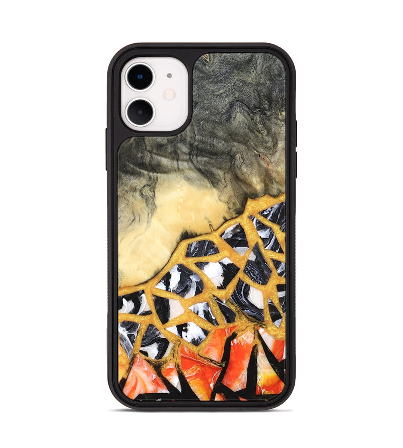 iPhone 11 Wood Phone Case - Mathias (Stained Glass, 821783)