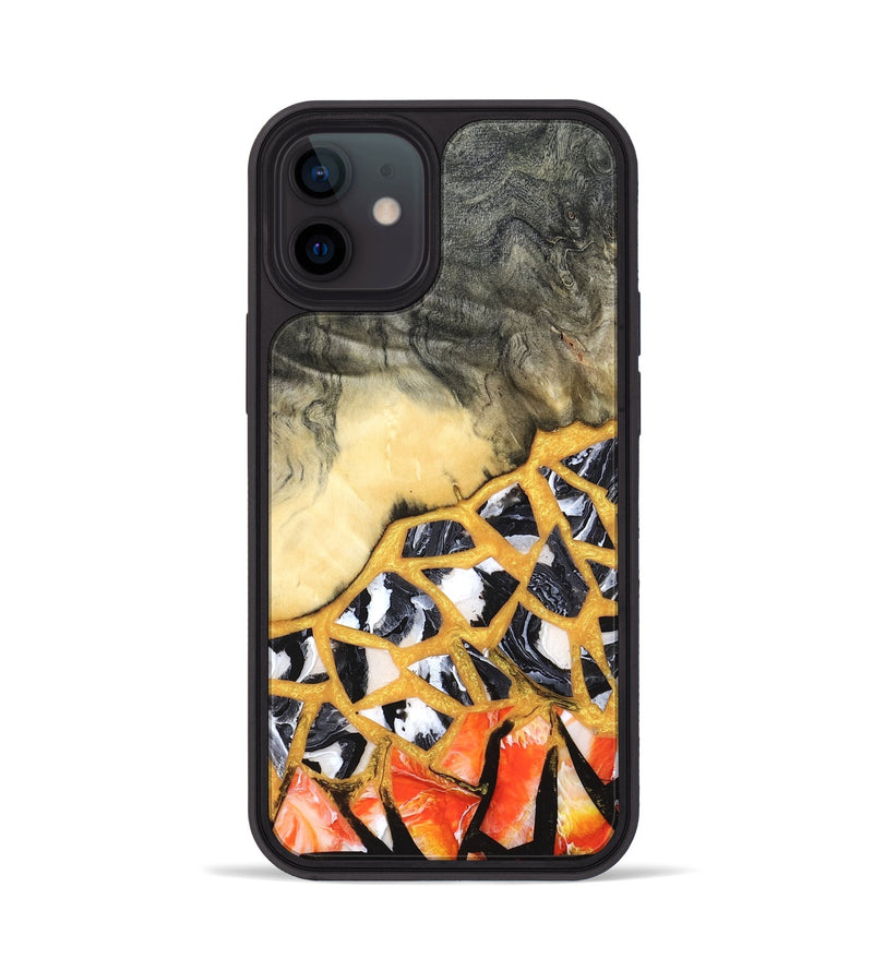 iPhone 12 Wood Phone Case - Mathias (Stained Glass, 821783)