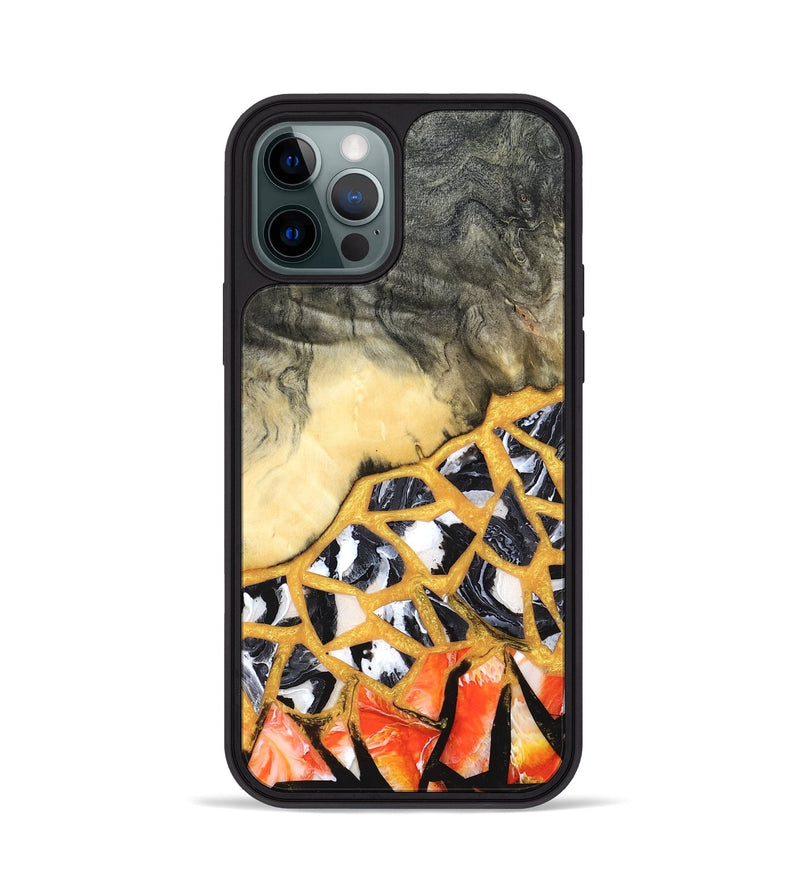 iPhone 12 Pro Wood Phone Case - Mathias (Stained Glass, 821783)