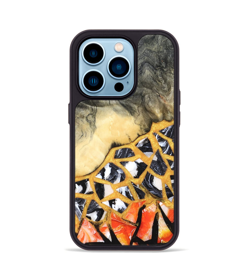 iPhone 14 Pro Wood Phone Case - Mathias (Stained Glass, 821783)