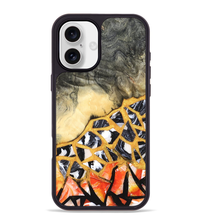 iPhone 16 Plus Wood Phone Case - Mathias (Stained Glass, 821783)