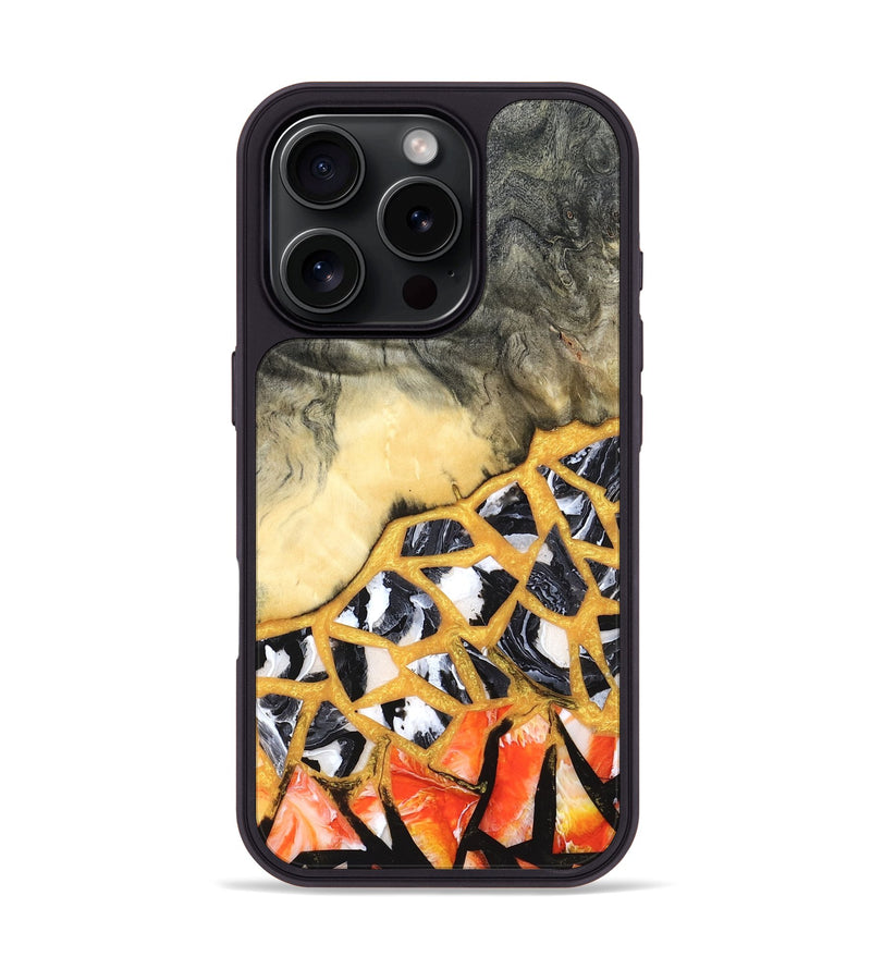 iPhone 16 Pro Wood Phone Case - Mathias (Stained Glass, 821783)