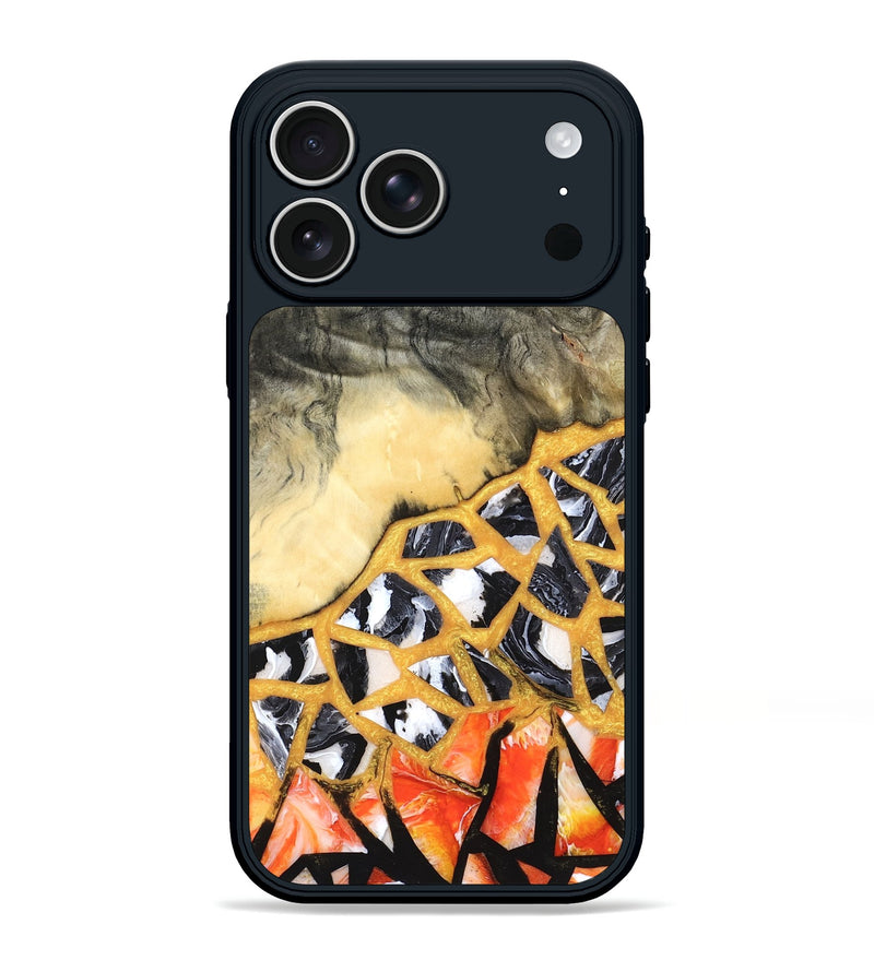 iPhone 17 Pro Max Wood Phone Case - Mathias (Stained Glass, 821783)