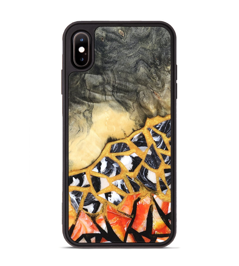 iPhone Xs Max Wood Phone Case - Mathias (Stained Glass, 821783)