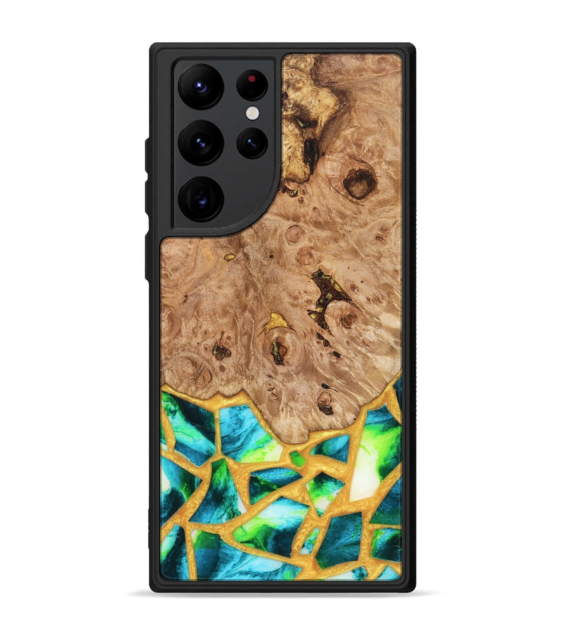 Galaxy S22 Ultra Wood Phone Case - Ladonna (Stained Glass, 821784)