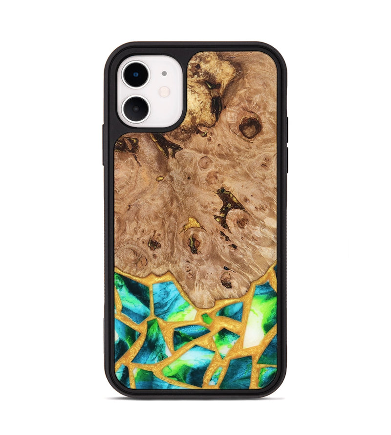 iPhone 11 Wood Phone Case - Ladonna (Stained Glass, 821784)