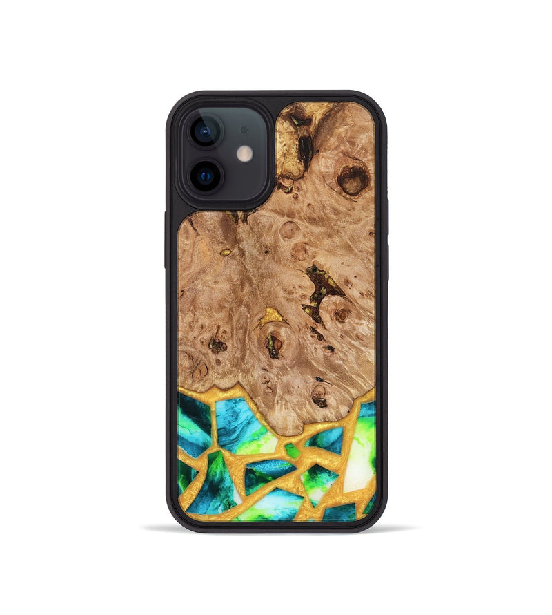 iPhone 12 mini Wood Phone Case - Ladonna (Stained Glass, 821784)
