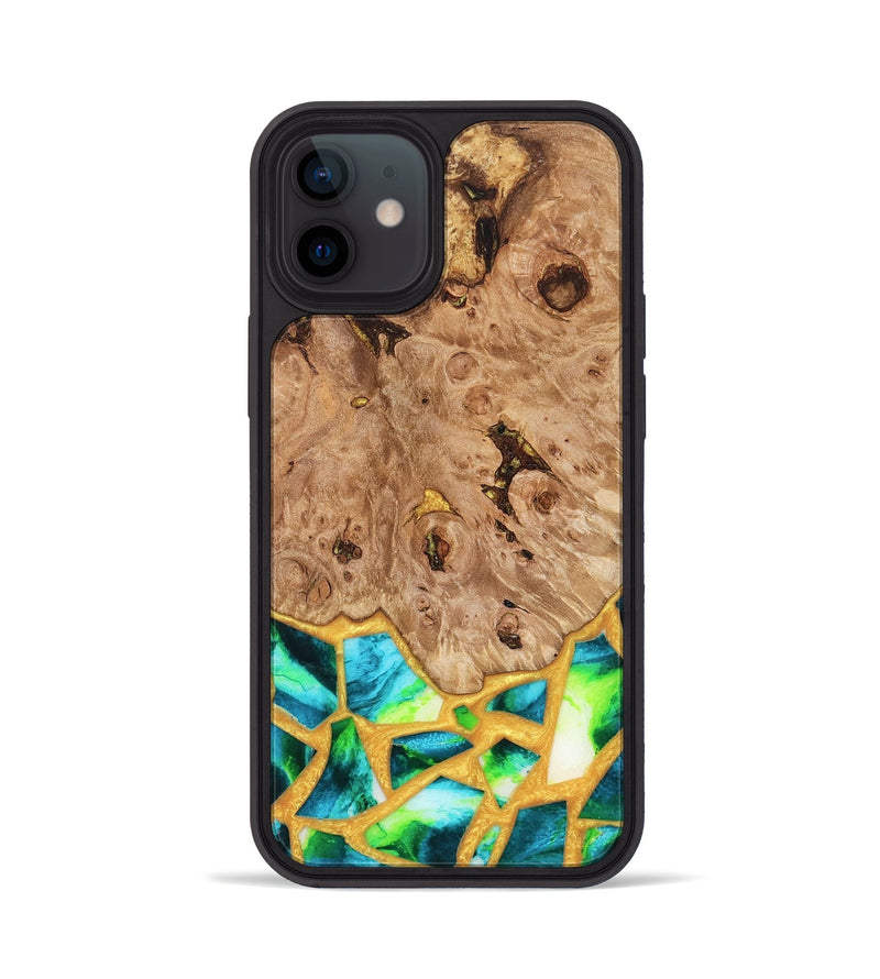iPhone 12 Wood Phone Case - Ladonna (Stained Glass, 821784)