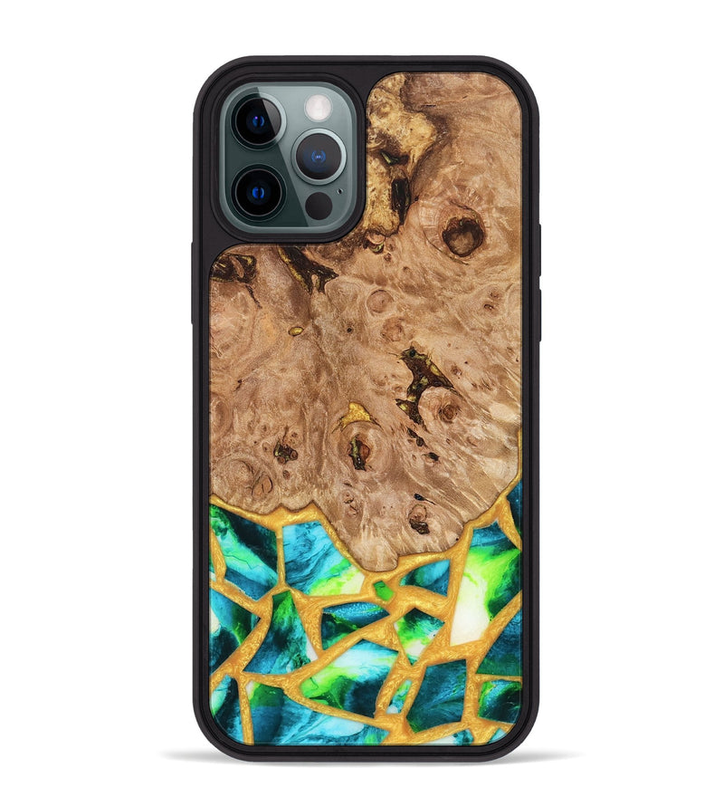 iPhone 12 Pro Max Wood Phone Case - Ladonna (Stained Glass, 821784)