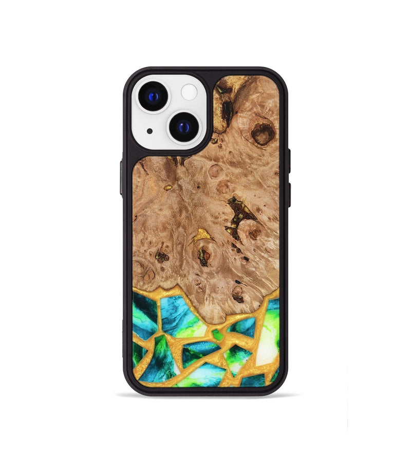 iPhone 13 mini Wood Phone Case - Ladonna (Stained Glass, 821784)