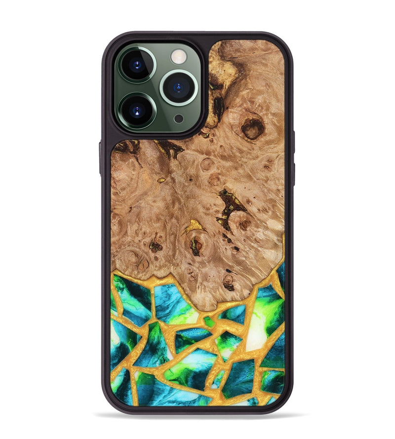 iPhone 13 Pro Max Wood Phone Case - Ladonna (Stained Glass, 821784)