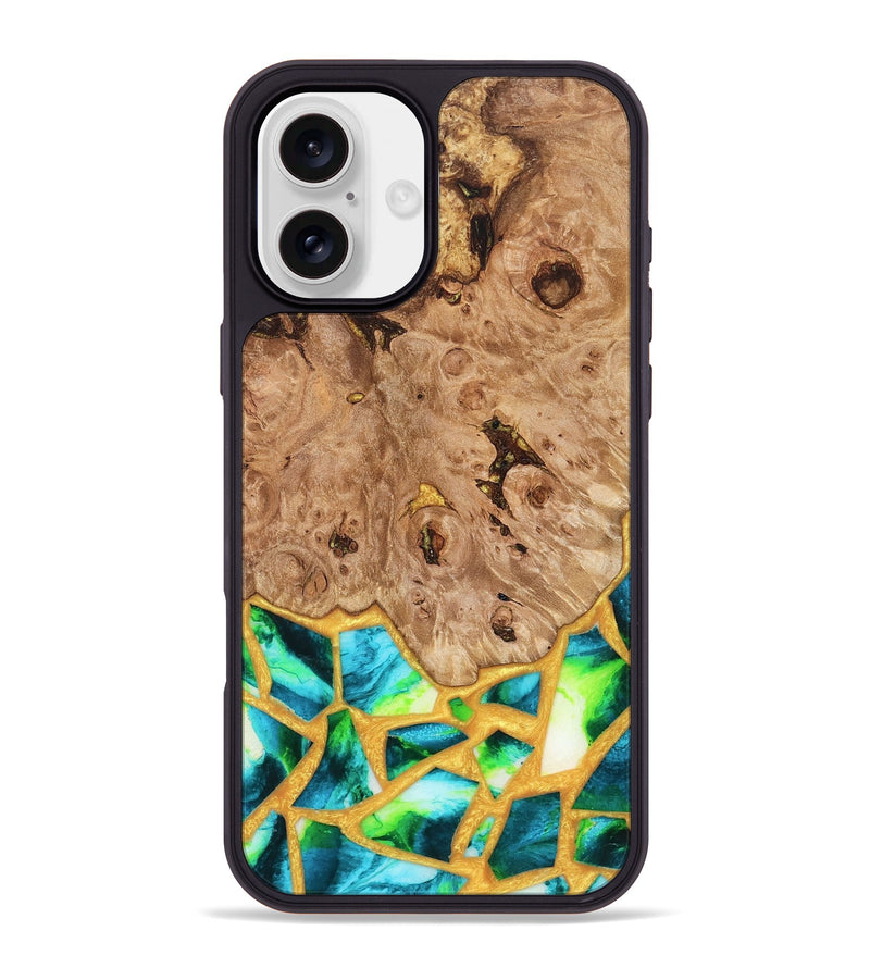 iPhone 16 Plus Wood Phone Case - Ladonna (Stained Glass, 821784)