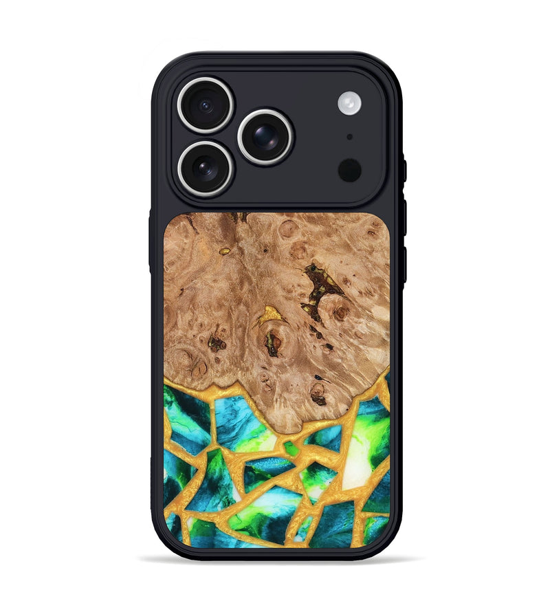 iPhone 17 Pro Wood Phone Case - Ladonna (Stained Glass, 821784)