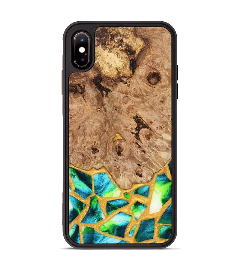 iPhone Xs Max Wood Phone Case - Ladonna (Stained Glass, 821784)
