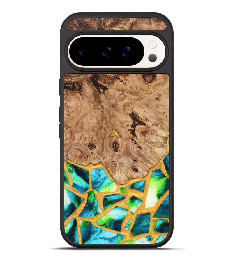 Pixel 10 Pro XL Wood Phone Case - Ladonna (Stained Glass, 821784)
