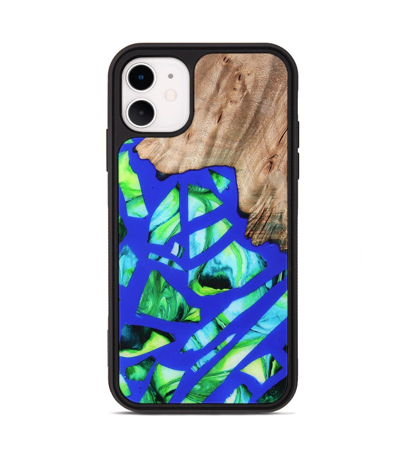 iPhone 11 Wood Phone Case - Rowena (Stained Glass, 821789)