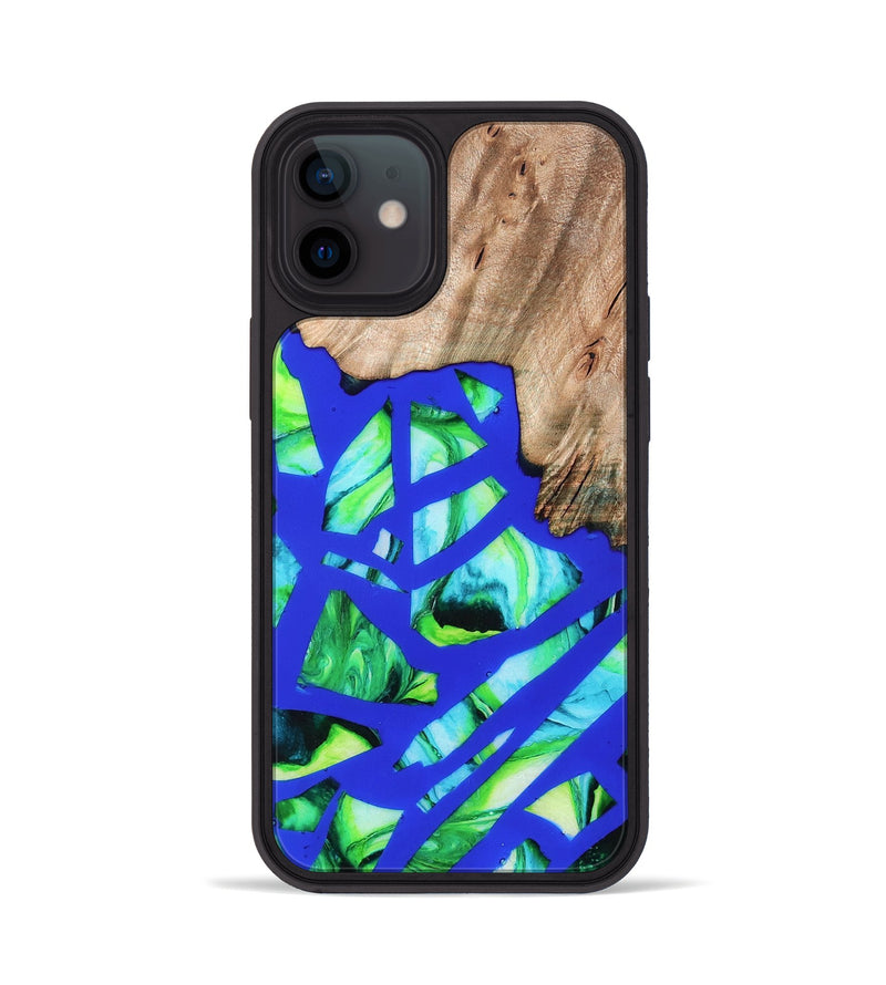 iPhone 12 Wood Phone Case - Rowena (Stained Glass, 821789)