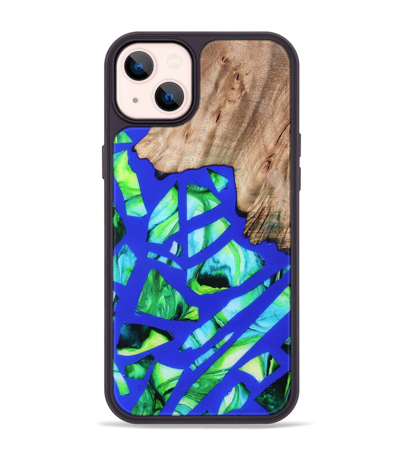 iPhone 14 Plus Wood Phone Case - Rowena (Stained Glass, 821789)