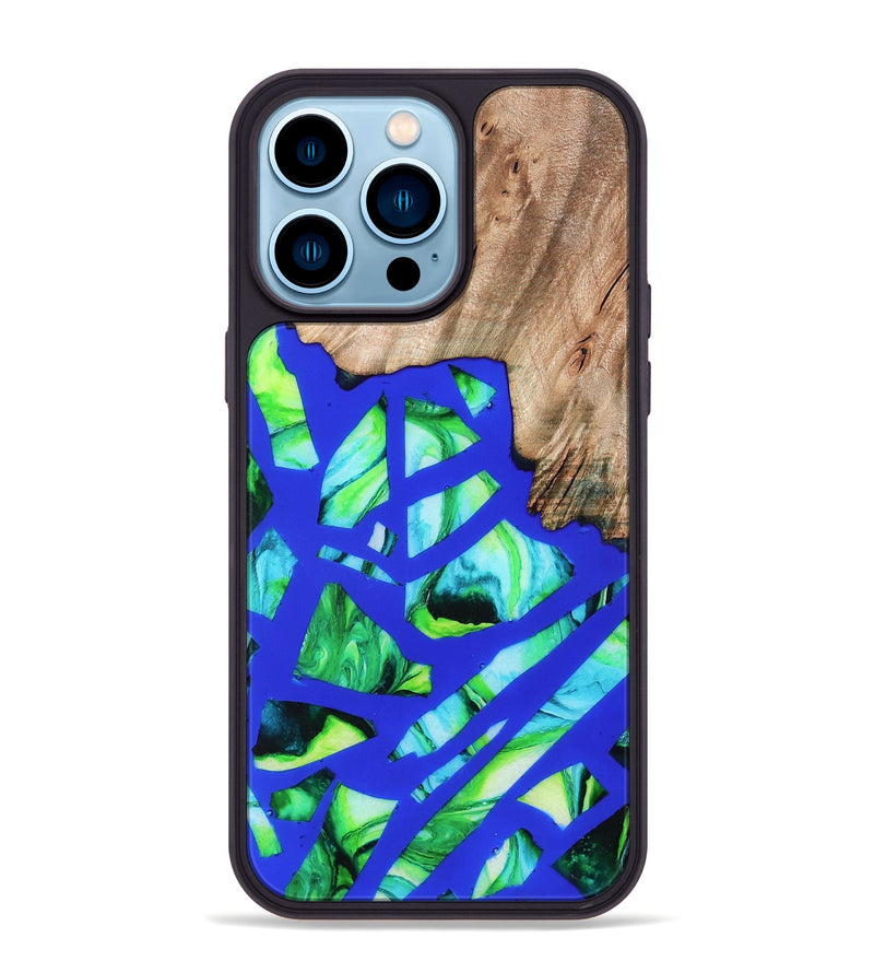 iPhone 14 Pro Max Wood Phone Case - Rowena (Stained Glass, 821789)
