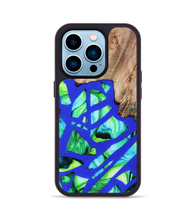iPhone 14 Pro Wood Phone Case - Rowena (Stained Glass, 821789)