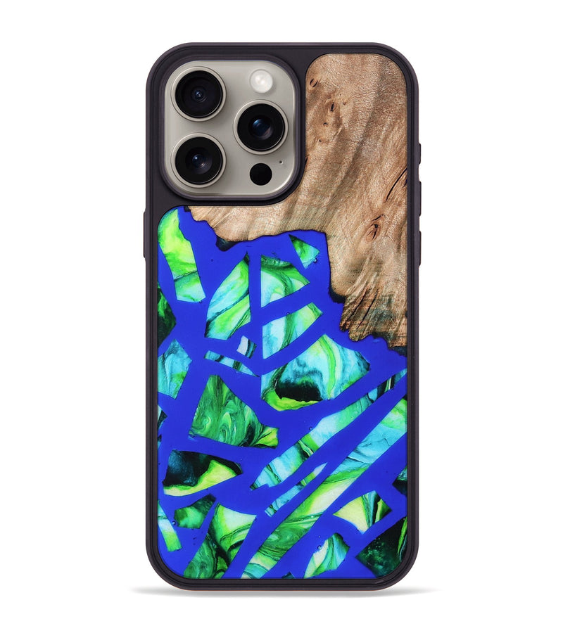 iPhone 15 Pro Max Wood Phone Case - Rowena (Stained Glass, 821789)