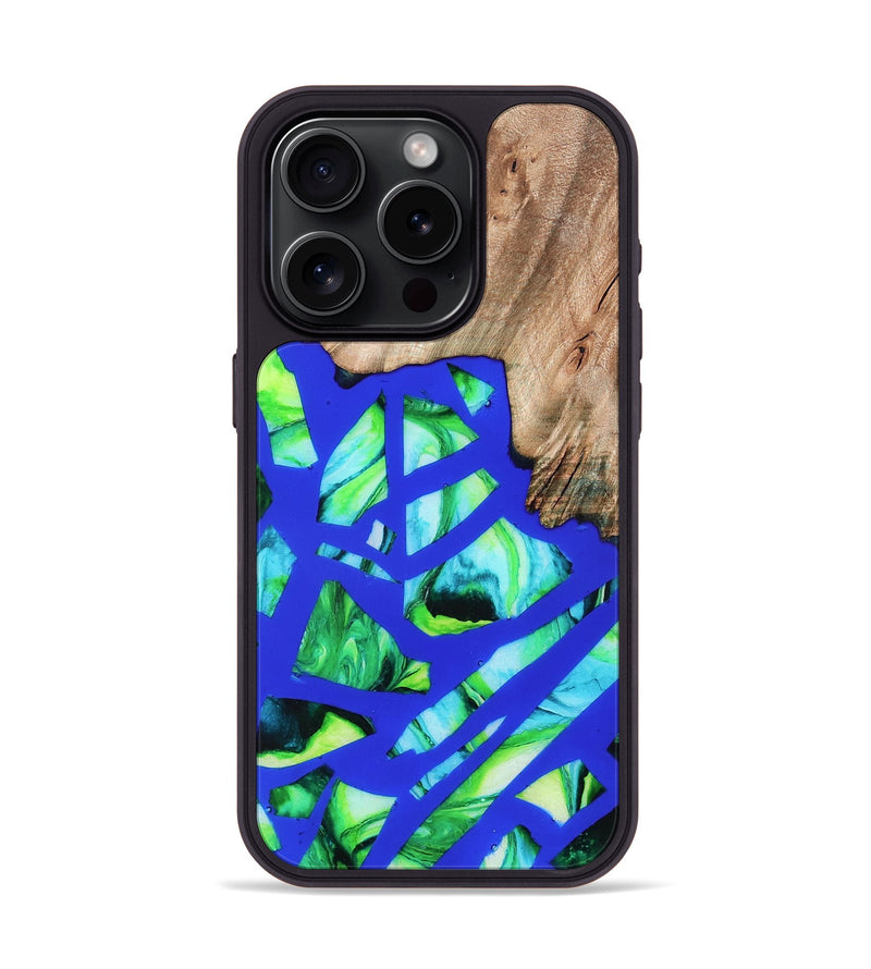 iPhone 15 Pro Wood Phone Case - Rowena (Stained Glass, 821789)