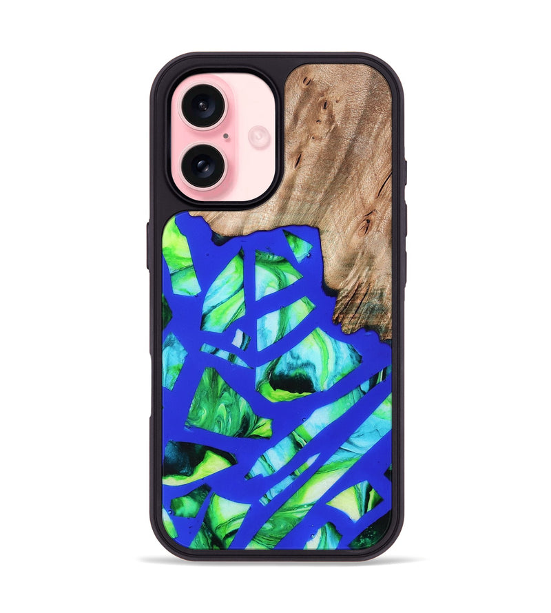 iPhone 16 Wood Phone Case - Rowena (Stained Glass, 821789)