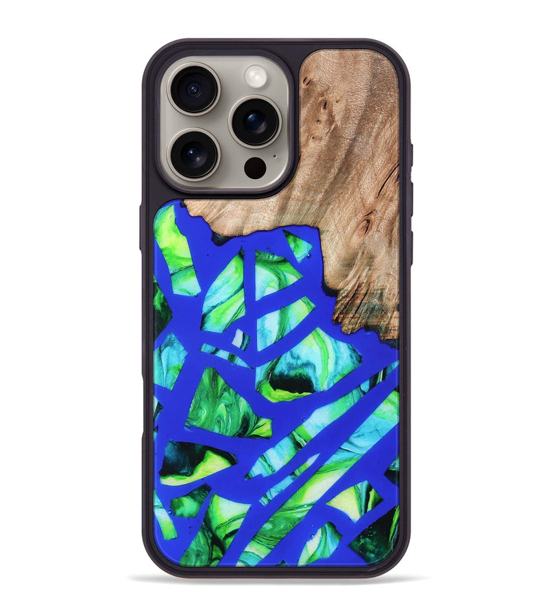 iPhone 16 Pro Max Wood Phone Case - Rowena (Stained Glass, 821789)