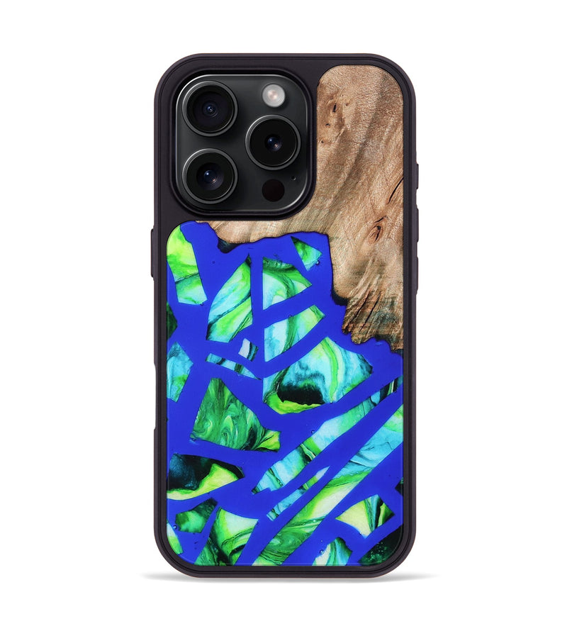 iPhone 16 Pro Wood Phone Case - Rowena (Stained Glass, 821789)