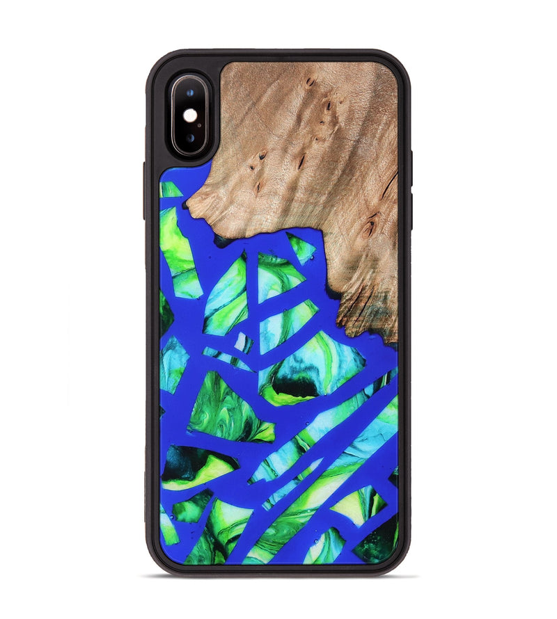 iPhone Xs Max Wood Phone Case - Rowena (Stained Glass, 821789)