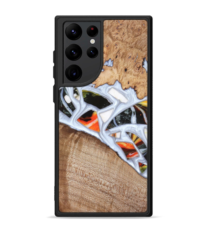 Galaxy S22 Ultra Wood Phone Case - Alaina (Stained Glass, 821792)