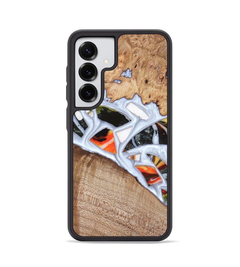 Galaxy S25 Wood Phone Case - Alaina (Stained Glass, 821792)