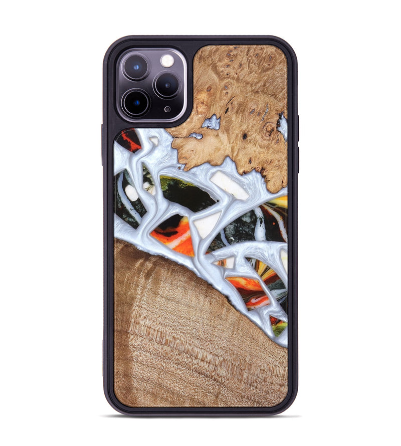 iPhone 11 Pro Max Wood Phone Case - Alaina (Stained Glass, 821792)
