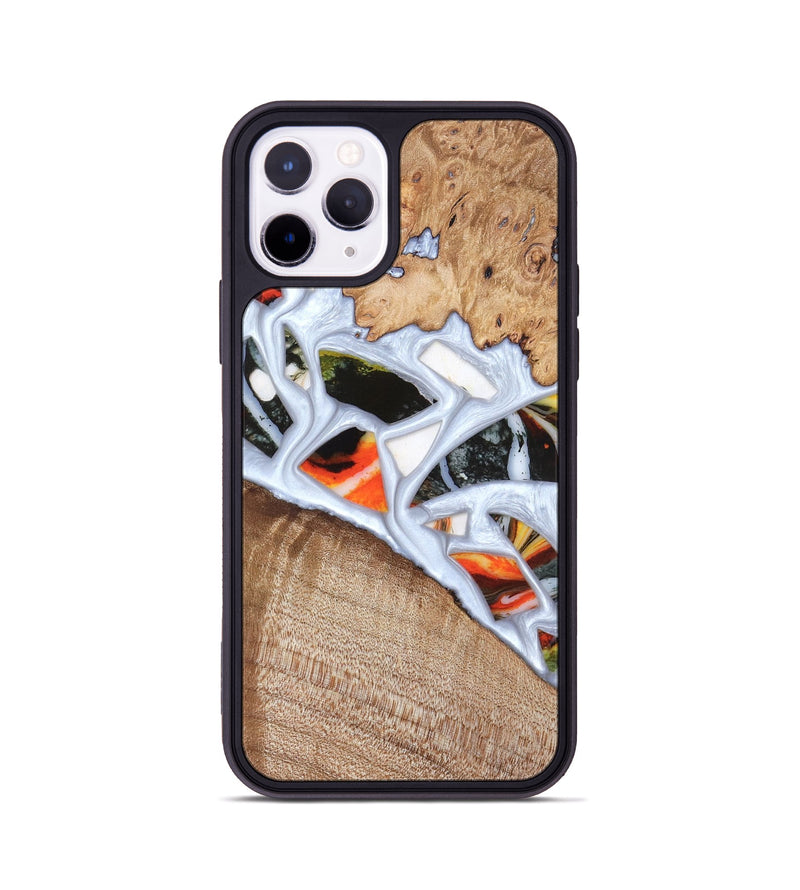 iPhone 11 Pro Wood Phone Case - Alaina (Stained Glass, 821792)
