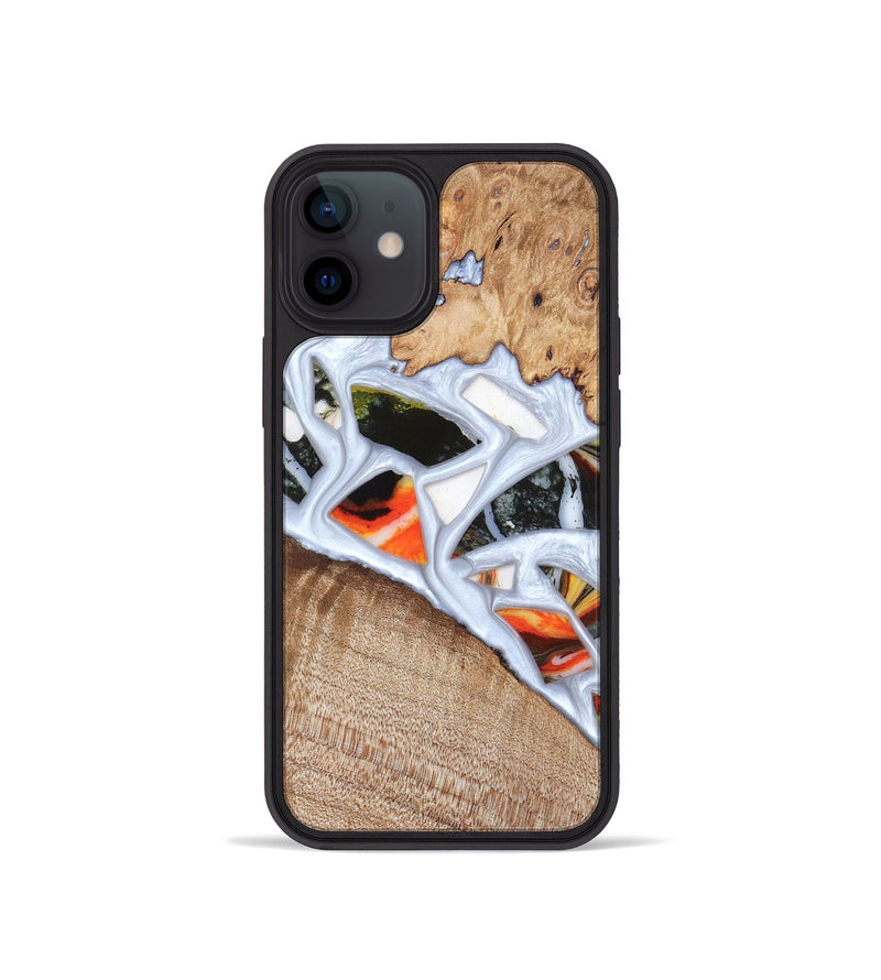 iPhone 12 mini Wood Phone Case - Alaina (Stained Glass, 821792)