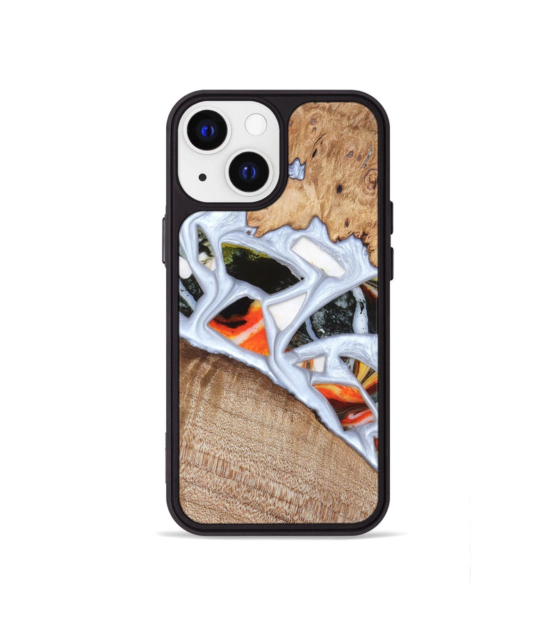iPhone 13 mini Wood Phone Case - Alaina (Stained Glass, 821792)
