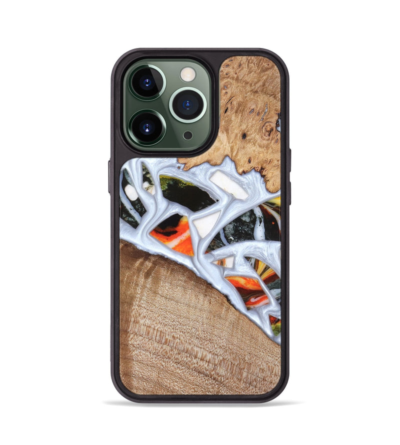 iPhone 13 Pro Wood Phone Case - Alaina (Stained Glass, 821792)