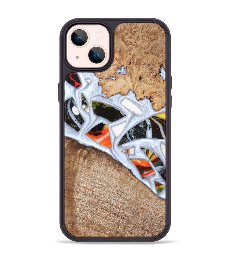 iPhone 14 Plus Wood Phone Case - Alaina (Stained Glass, 821792)