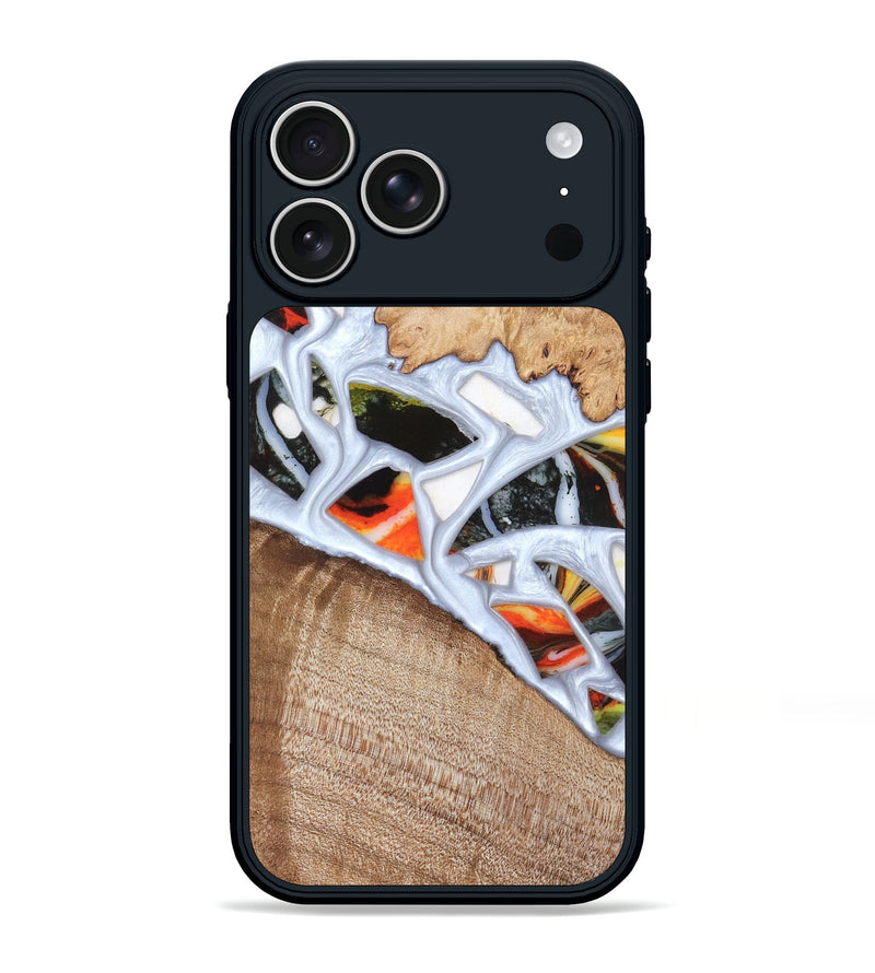 iPhone 17 Pro Max Wood Phone Case - Alaina (Stained Glass, 821792)