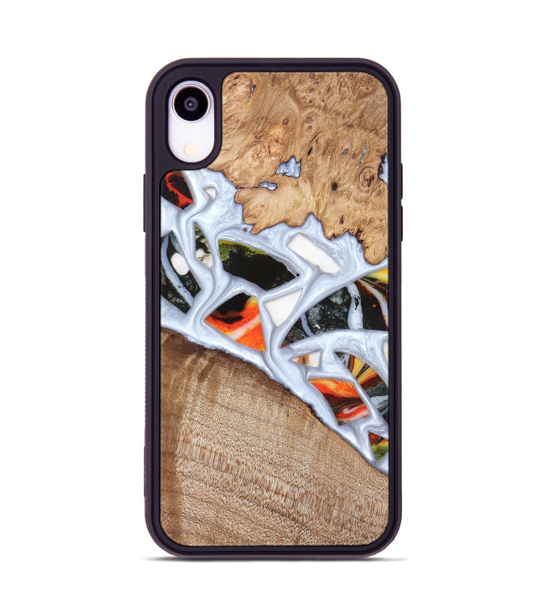 iPhone Xr Wood Phone Case - Alaina (Stained Glass, 821792)