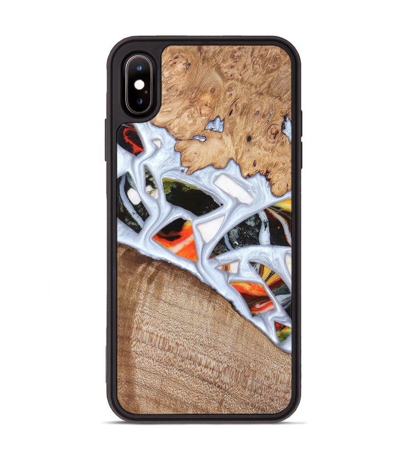 iPhone Xs Max Wood Phone Case - Alaina (Stained Glass, 821792)