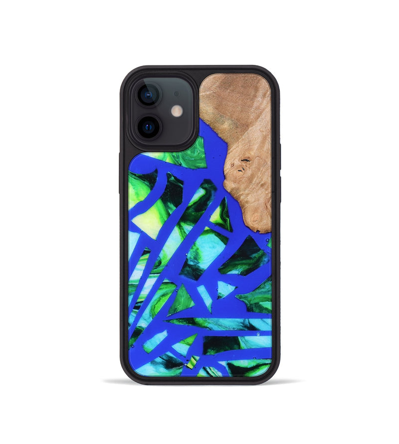 iPhone 12 mini Wood Phone Case - Emmy (Stained Glass, 821793)