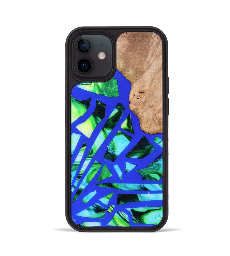 iPhone 12 Wood Phone Case - Emmy (Stained Glass, 821793)