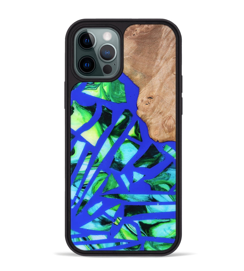 iPhone 12 Pro Max Wood Phone Case - Emmy (Stained Glass, 821793)