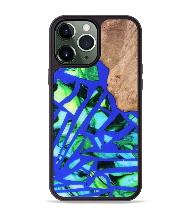 iPhone 13 Pro Max Wood Phone Case - Emmy (Stained Glass, 821793)