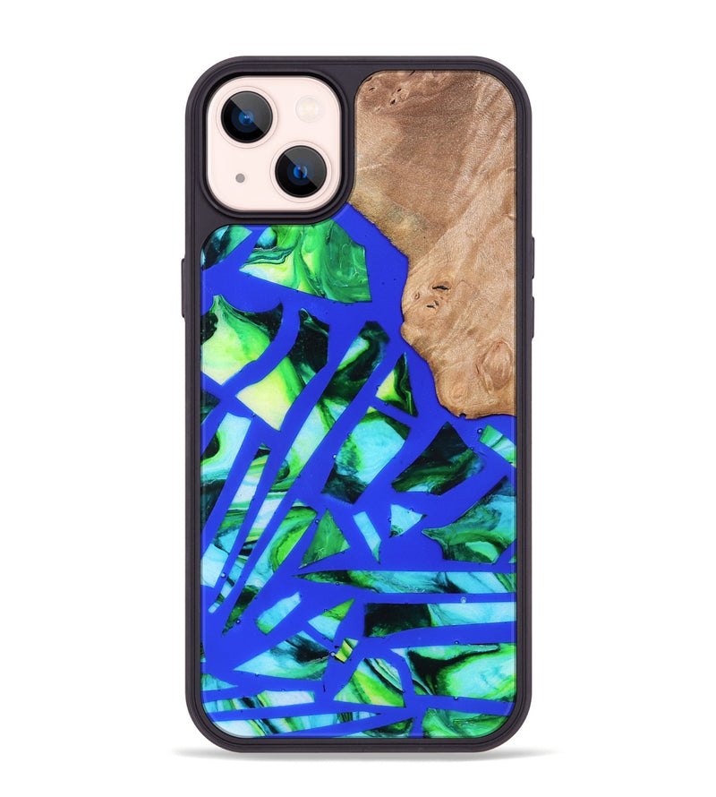 iPhone 14 Plus Wood Phone Case - Emmy (Stained Glass, 821793)