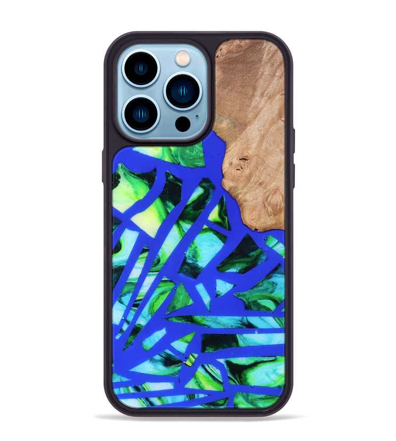 iPhone 14 Pro Max Wood Phone Case - Emmy (Stained Glass, 821793)