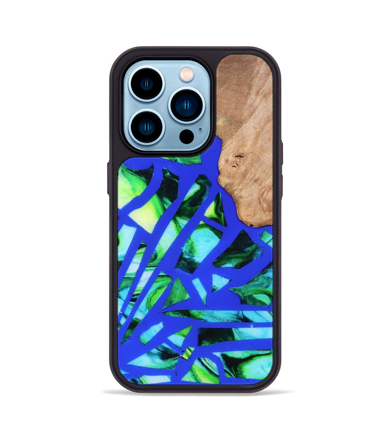 iPhone 14 Pro Wood Phone Case - Emmy (Stained Glass, 821793)