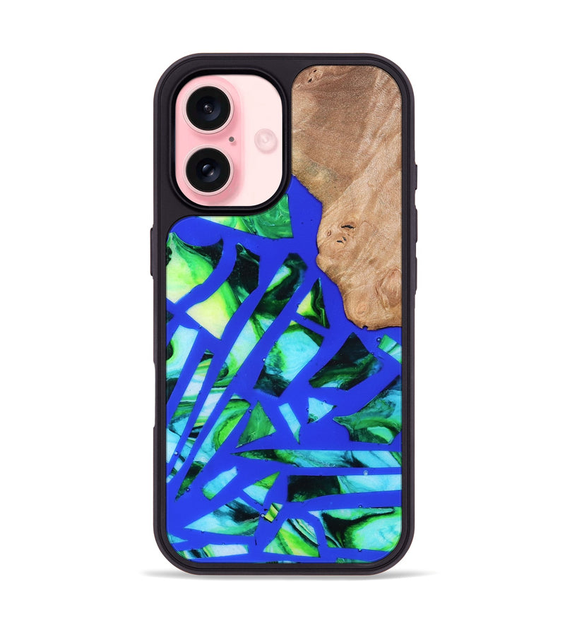iPhone 16 Wood Phone Case - Emmy (Stained Glass, 821793)